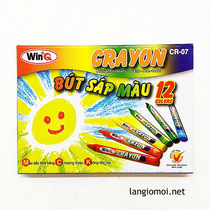 Bút sáp thơm 12 màu WinQ CR07