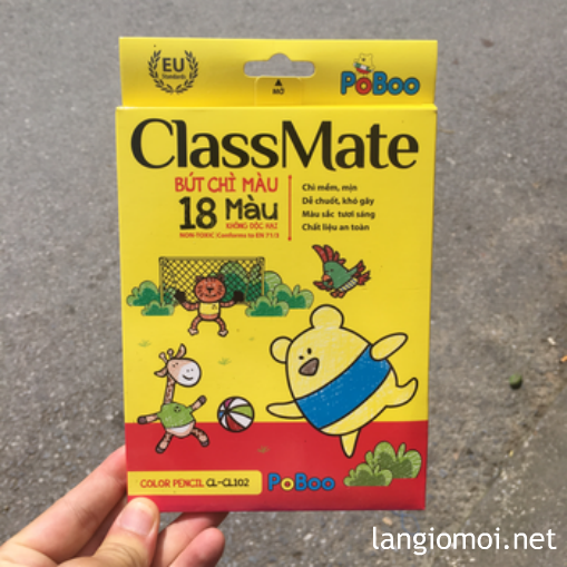 Bút Sáp Dầu PoBoo 12 Màu Class Mate